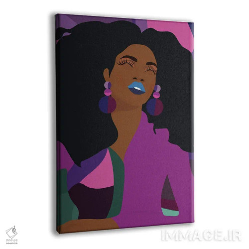 تابلو ترکیب بنفش اثر برندی آدامز-پیفوس - نمای پرسپکتیو محصول