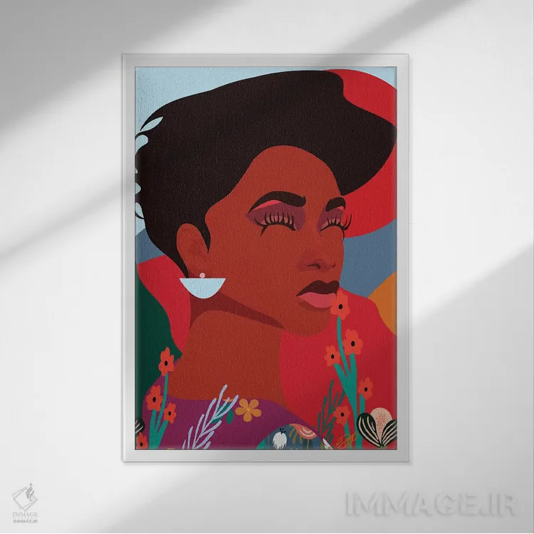 تابلو لنگر انداخته (استوار) اثر برندی آدامز-پیفوس - نمای قابدار سفید