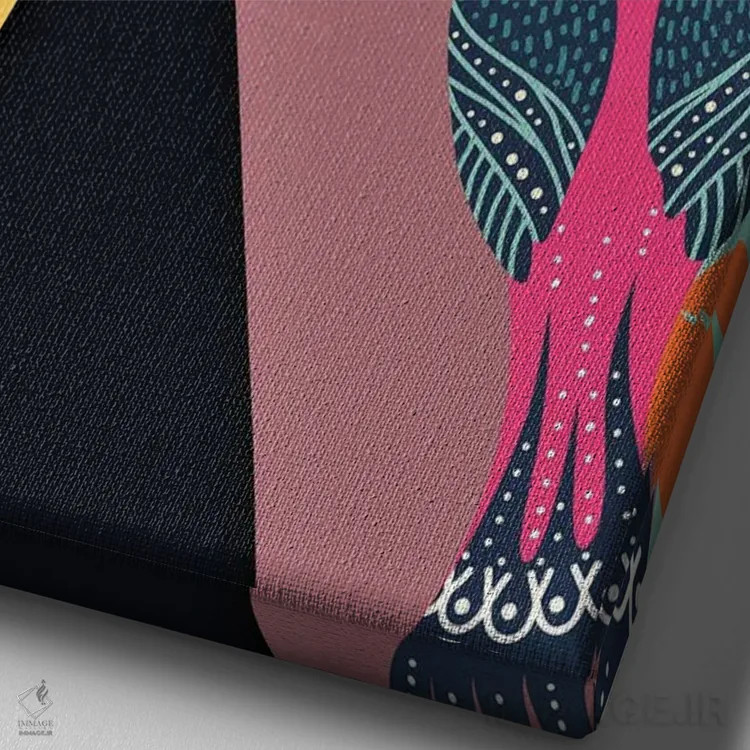 تابلو وفور خود را جذب کن اثر برندی آدامز-پیفوس - نمای نزدیک بافت بوم