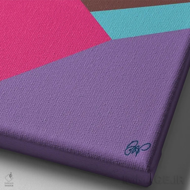 تابلو دیدگاه اثر برندی آدامز-پیفوس - نمای نزدیک بافت بوم