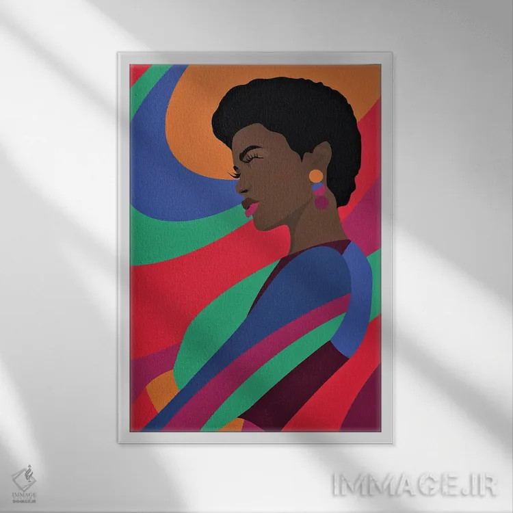 تابلو متعادل و مطمئن اثر برندی آدامز-پیفوس - نمای قابدار سفید