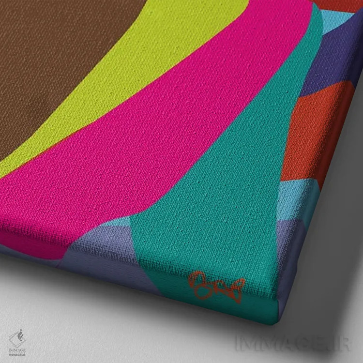 تابلو روح من میدرخشد اثر برندی آدامز-پیفوس - نمای نزدیک بافت بوم