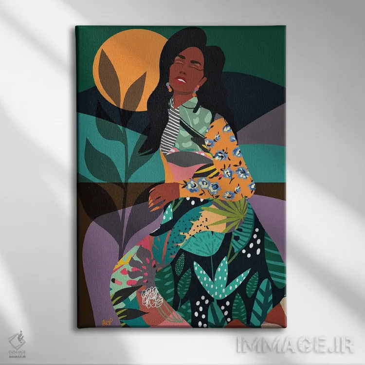 تابلو زیر آفتاب نیمهشب اثر برندی آدامز-پیفوس - نمای روبهرو روی دیوار