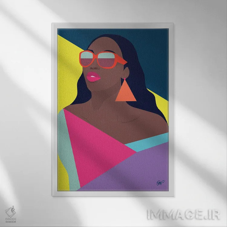 تابلو دیدگاه اثر برندی آدامز-پیفوس - نمای قابدار سفید