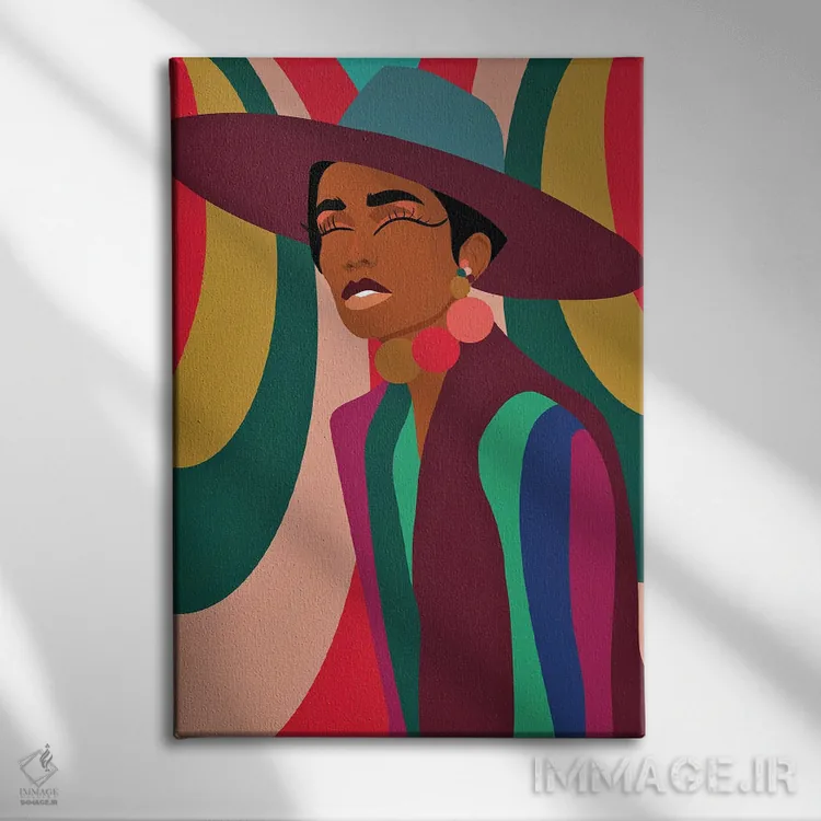 تابلو خانم رئیس اثر برندی آدامز-پیفوس - نمای روبهرو روی دیوار