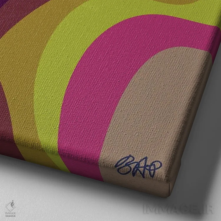 تابلو تکثیر شدن اثر برندی آدامز-پیفوس - نمای نزدیک بافت بوم