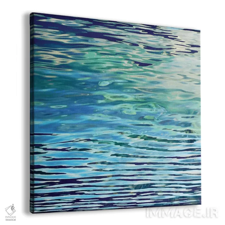 تابلو انعکاسهای آبی اثر مایکل برت - نمای پرسپکتیو محصول