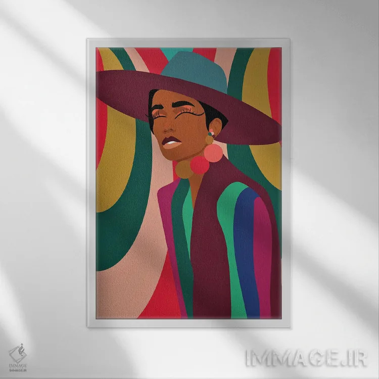 تابلو خانم رئیس اثر برندی آدامز-پیفوس - نمای قابدار سفید