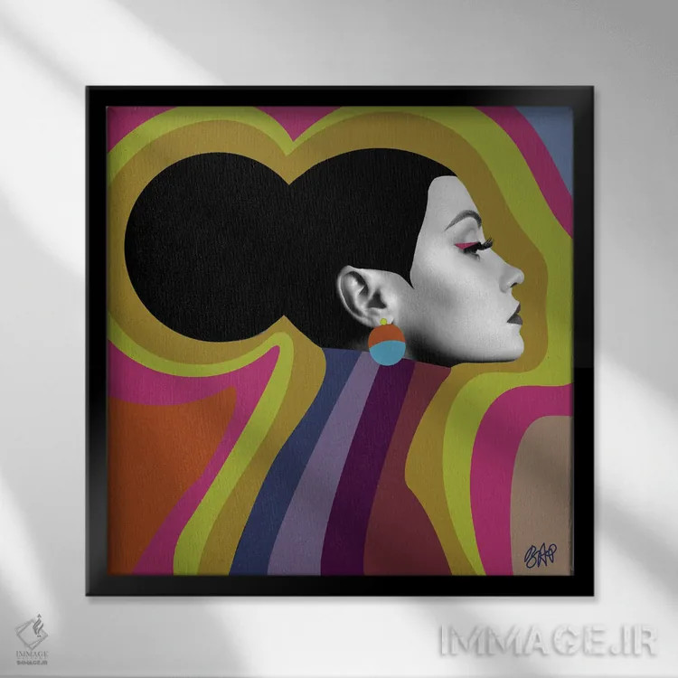 تابلو تکثیر شدن اثر برندی آدامز-پیفوس - نمای قابدار مشکی