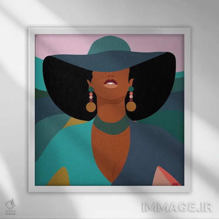 تابلو طعنه زدن (اصطلاح عامیانه) اثر برندی آدامز-پیفوس - نمای قابدار سفید