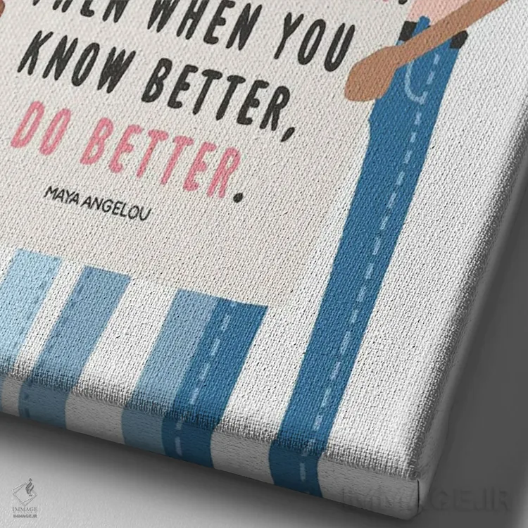 تابلو Do Better,بدان بهتر، عمل کن بهتر اثر استودیو بو (استودیوی هنری) - نمای نزدیک بافت بوم