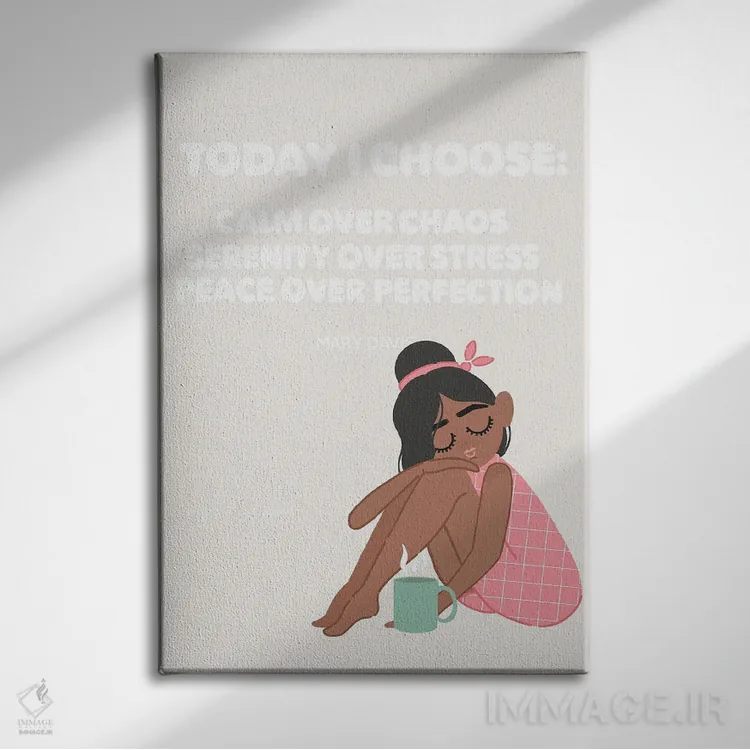 تابلو امروز انتخاب میکنم اثر استودیو بو (استودیوی هنری) - نمای روبهرو روی دیوار