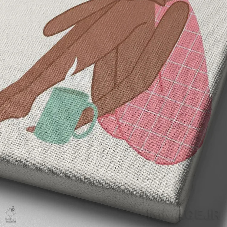 تابلو امروز انتخاب میکنم اثر استودیو بو (استودیوی هنری) - نمای نزدیک بافت بوم