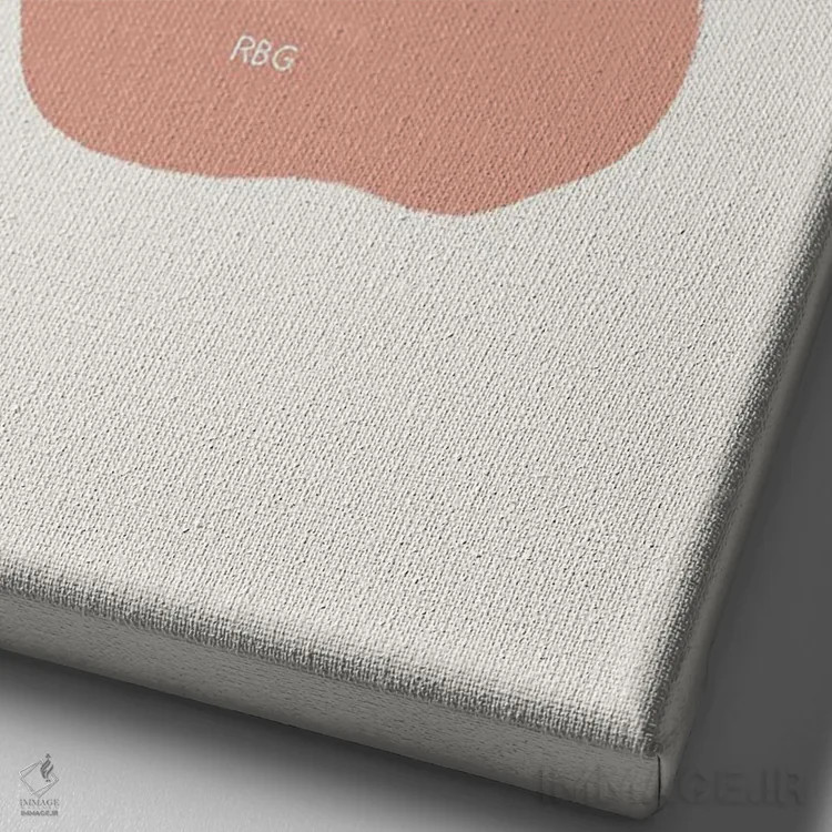 تابلو خانم باش اثر استودیو بو (استودیوی هنری) - نمای نزدیک بافت بوم