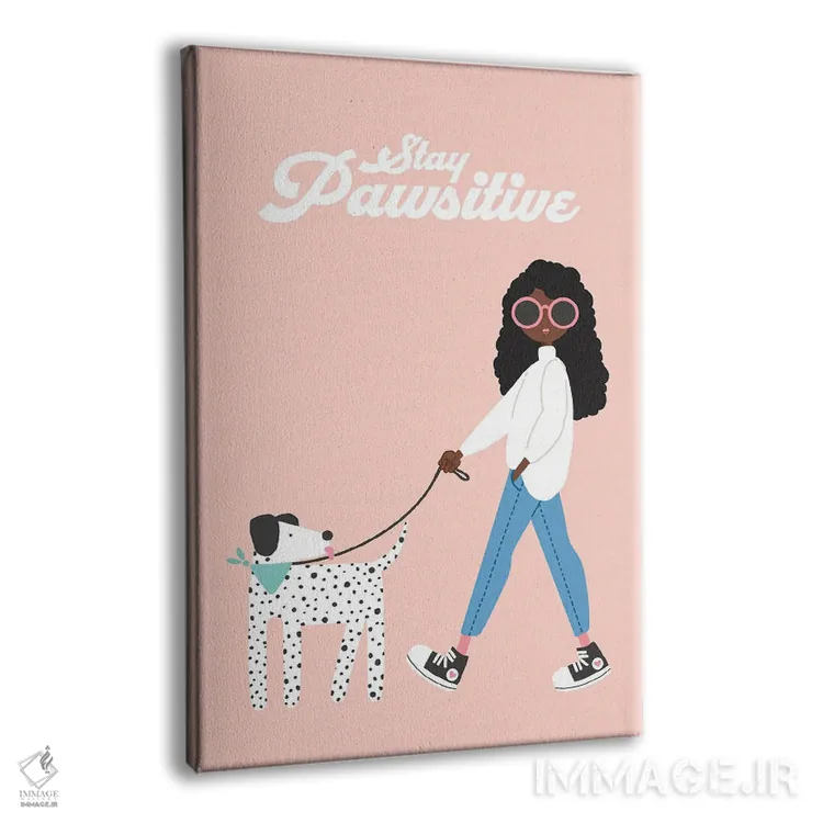 تابلو مثبت بمان (بازی با کلمه paw = پنجه) اثر استودیو بو (استودیوی هنری) - نمای پرسپکتیو محصول