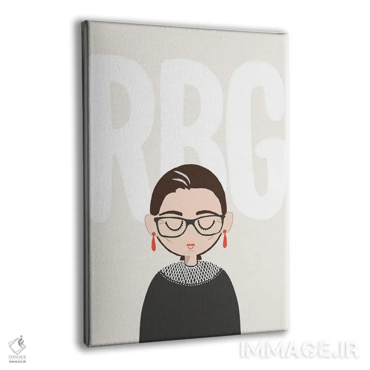 تابلو پرترهٔ RBG (روث بیدر گینزبرگ) اثر استودیو بو (استودیوی هنری) - نمای پرسپکتیو محصول