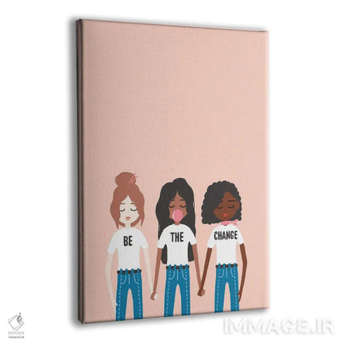 تابلو خودت تغییر باش اثر استودیو بو (استودیوی هنری) - نمای پرسپکتیو محصول