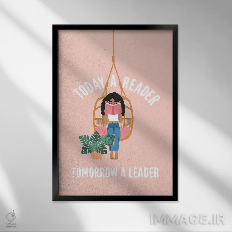 تابلو فردا یک رهبر اثر استودیو بو (استودیوی هنری) - نمای قابدار مشکی