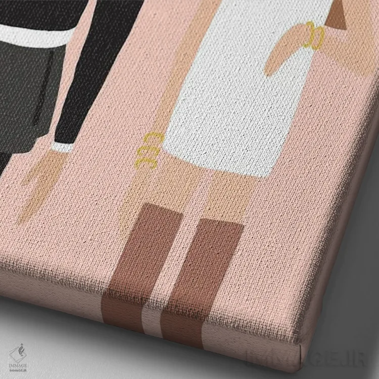 تابلو David,ای بابا دیوید! (اصطلاح سریال) اثر استودیو بو (استودیوی هنری) - نمای نزدیک بافت بوم