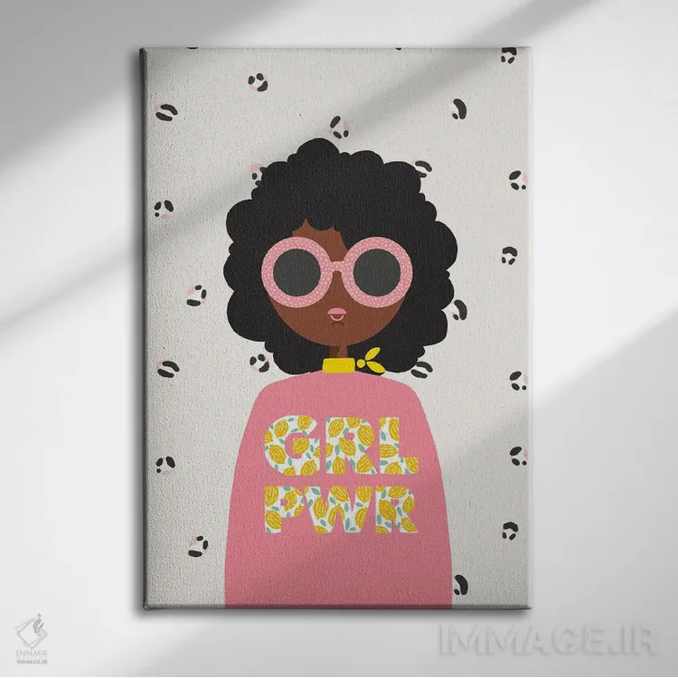 تابلو قدرت دخترانه (Girl Power) اثر استودیو بو (استودیوی هنری) - نمای روبهرو روی دیوار