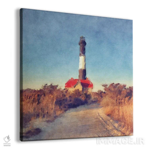 تابلو فانوس دریایی آتش آیلند اثر نوا بی - نمای پرسپکتیو محصول