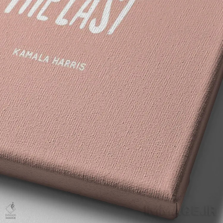 تابلو من آخرین نفر نخواهم بود اثر استودیو بو (استودیوی هنری) - نمای نزدیک بافت بوم