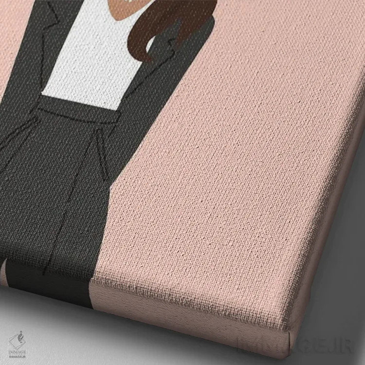 تابلو نقلقول از کامالا هریس اثر استودیو بو (استودیوی هنری) - نمای نزدیک بافت بوم