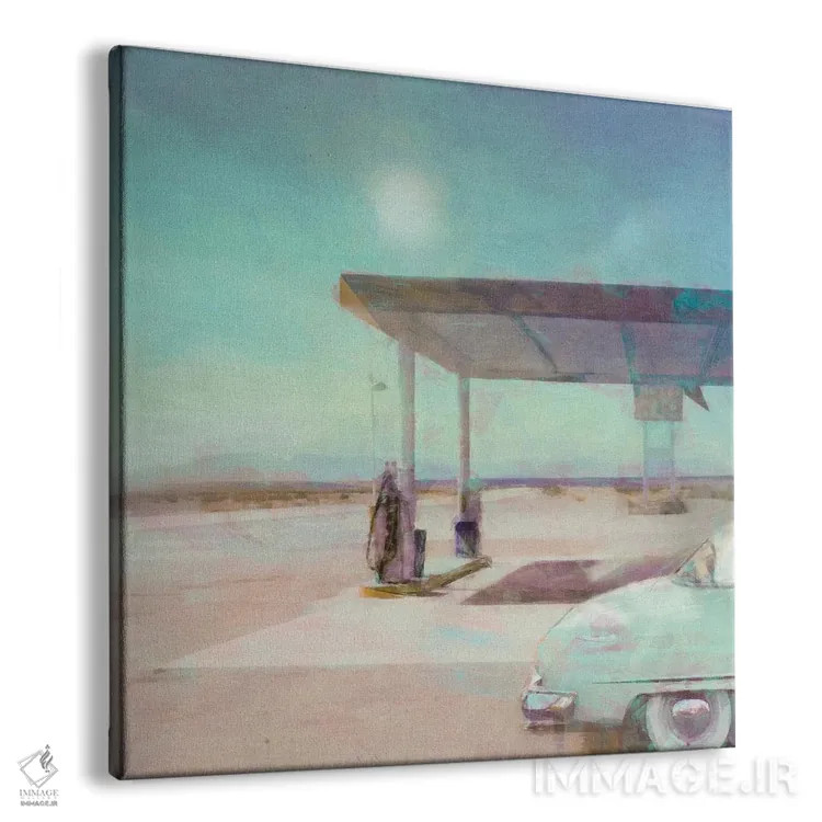 تابلو توقفگاه بنزین اثر نوا بی - نمای پرسپکتیو محصول