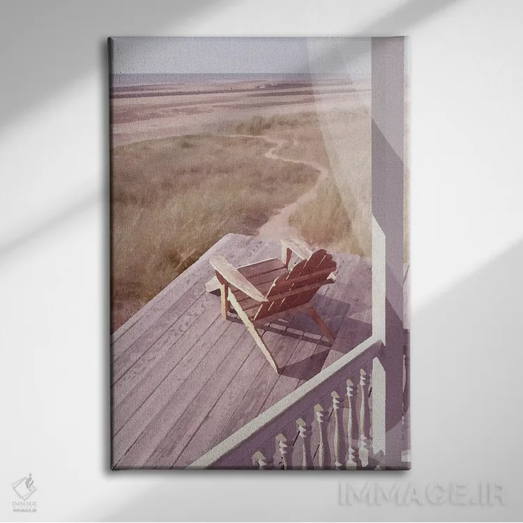 تابلو خانه در همپتونز (منطقه ساحلی آمریکا) اثر نوا بی - نمای روبهرو روی دیوار