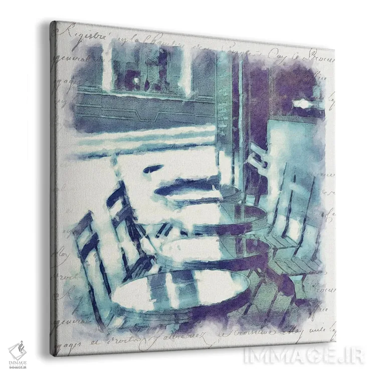 تابلو پاریس آبی III اثر نوا بی - نمای پرسپکتیو محصول