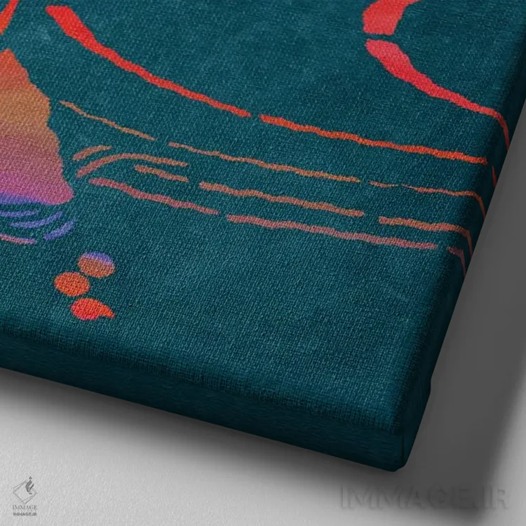 تابلو کوی (ماهی تزئینی ژاپنی) I اثر نوا بی - نمای نزدیک بافت بوم