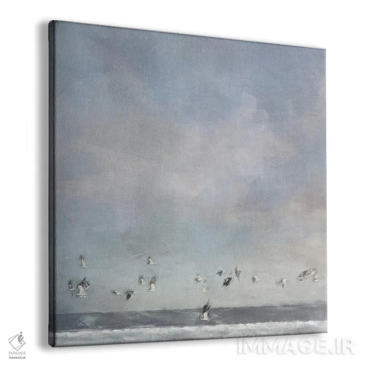 تابلو عبور پرندگان اثر نوا بی - نمای پرسپکتیو محصول