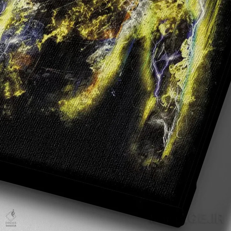 تابلو جنگجوی ۱۵۰ میلیون قدرتی اثر برت بیگرز - نمای نزدیک بافت بوم