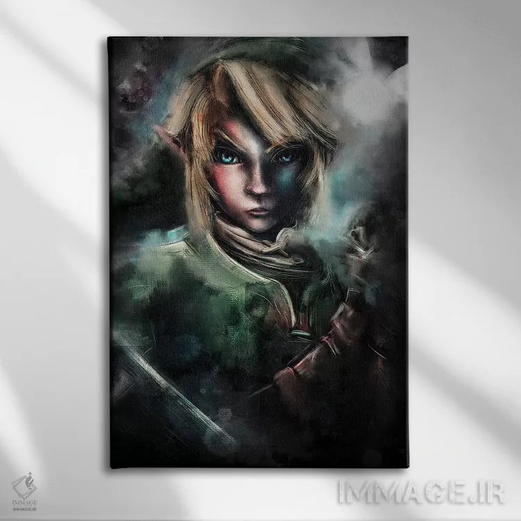 تابلو جنگجوی حماسی اثر برت بیگرز - نمای روبهرو روی دیوار