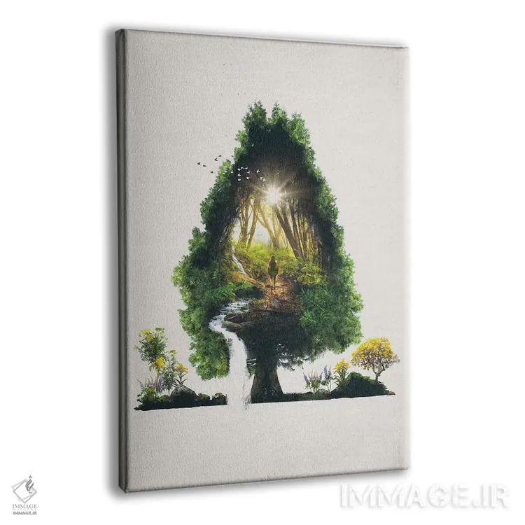 تابلو مسیر طینشده (الهام از شعر رابرت فراست) اثر برت بیگرز - نمای پرسپکتیو محصول