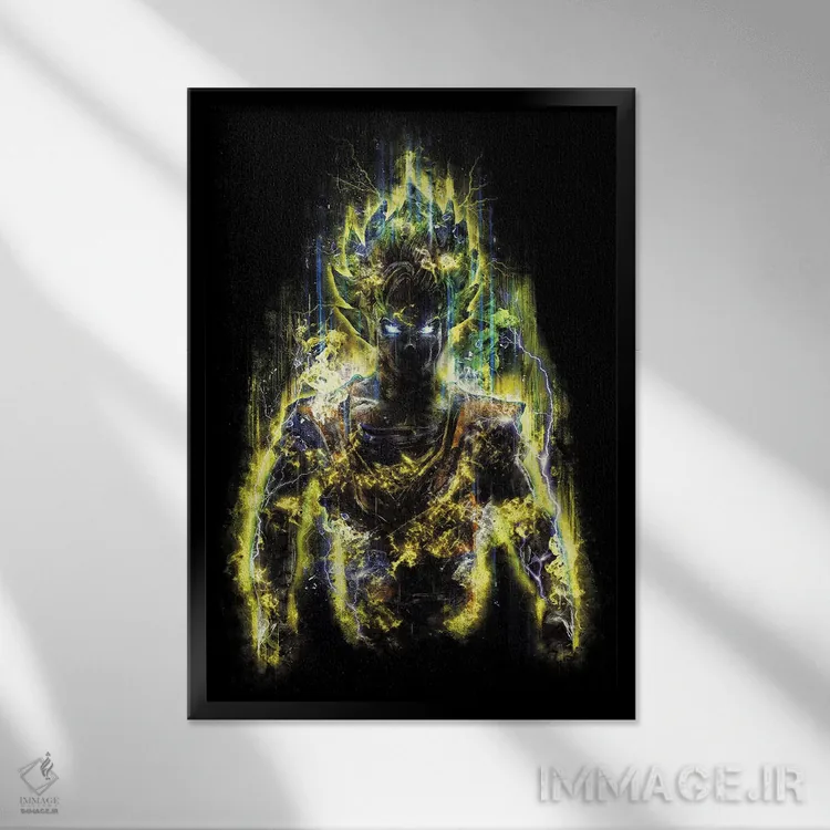 تابلو جنگجوی ۱۵۰ میلیون قدرتی اثر برت بیگرز - نمای قابدار مشکی