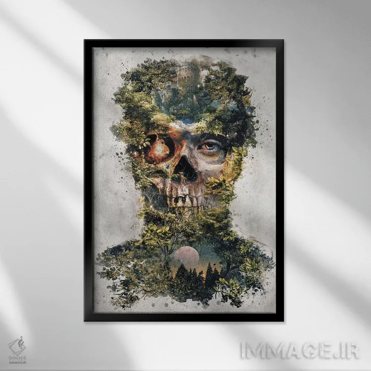 تابلو دروازهبان اثر برت بیگرز - نمای قابدار مشکی