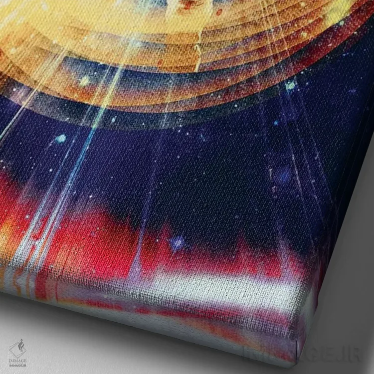 تابلو فضای زیادی وجود دارد اثر برت بیگرز - نمای نزدیک بافت بوم