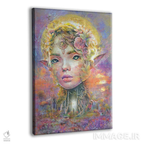 تابلو دریاد غروب (موجود اسطورهای جنگلی) اثر برت بیگرز - نمای پرسپکتیو محصول