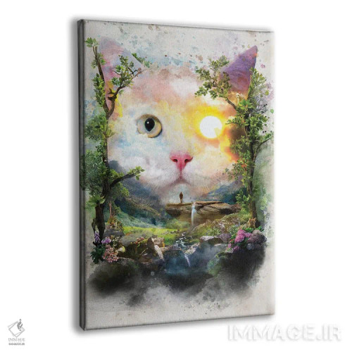 تابلو گربهٔ روز اثر برت بیگرز - نمای پرسپکتیو محصول