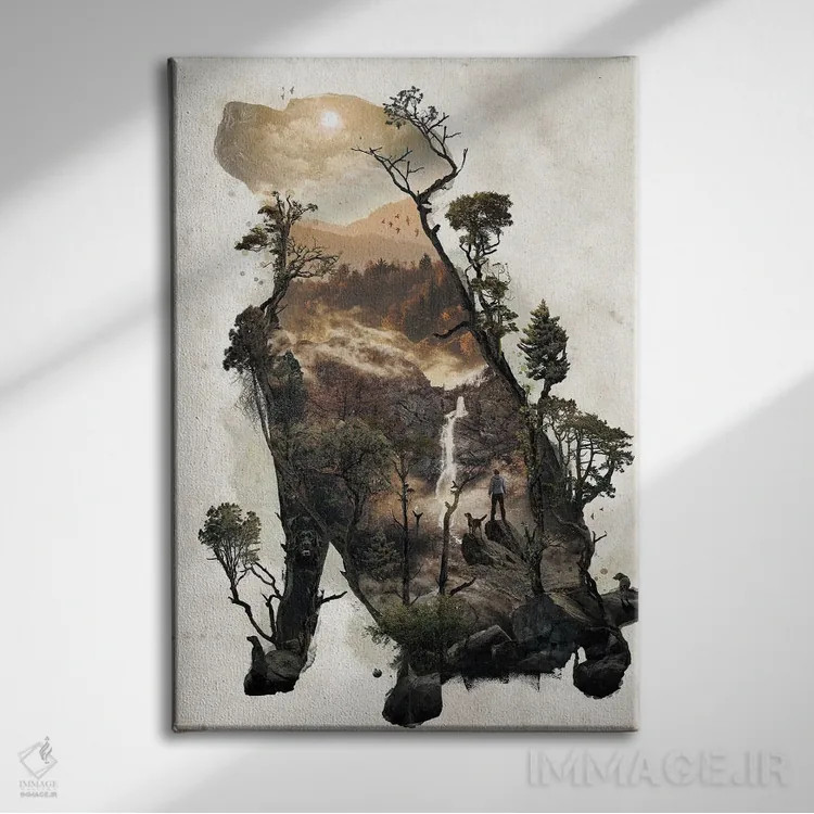 تابلو لابرادور رتریور (نژاد سگ) اثر برت بیگرز - نمای روبهرو روی دیوار