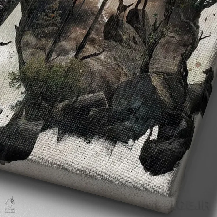 تابلو لابرادور رتریور (نژاد سگ) اثر برت بیگرز - نمای نزدیک بافت بوم