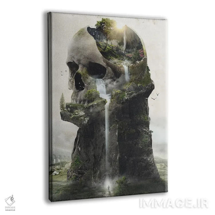 تابلو برج جمجمه اثر برت بیگرز - نمای پرسپکتیو محصول