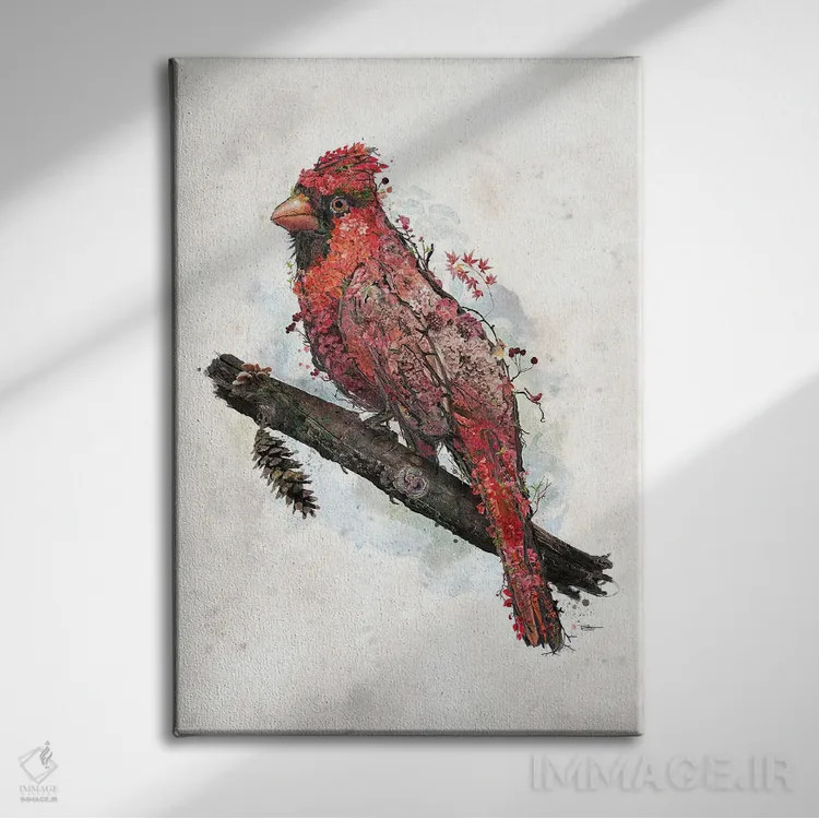 تابلو کارباورال شمالی (نوع پرنده) اثر برت بیگرز - نمای روبهرو روی دیوار