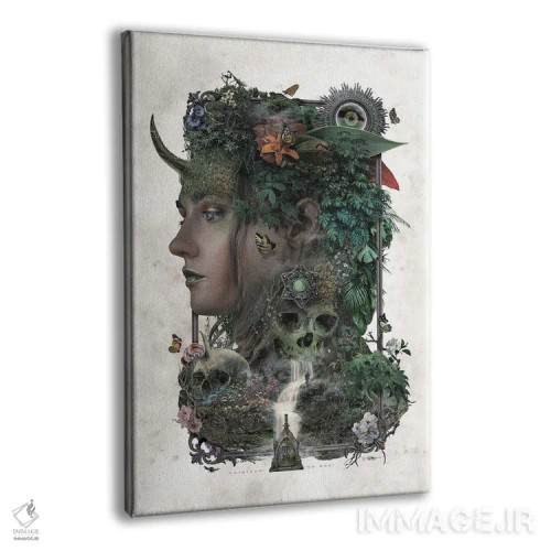 تابلو الهه مرگ اثر برت بیگرز - نمای پرسپکتیو محصول