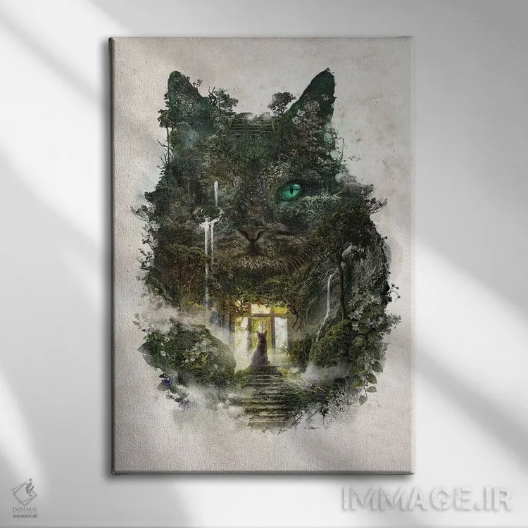 تابلو خوابهای گربه برای رفتن اثر برت بیگرز - نمای روبهرو روی دیوار