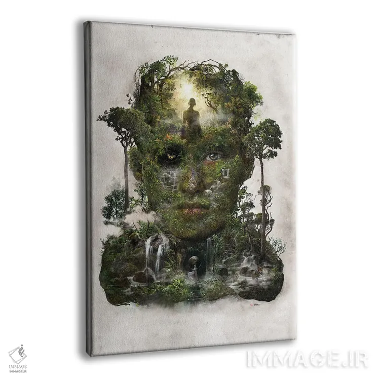 تابلو جنگل فضا-زمان اثر برت بیگرز - نمای پرسپکتیو محصول