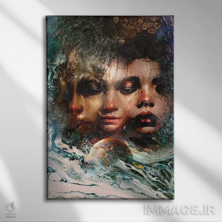 تابلو جادوی کیهان اثر برت بیگرز - نمای روبهرو روی دیوار