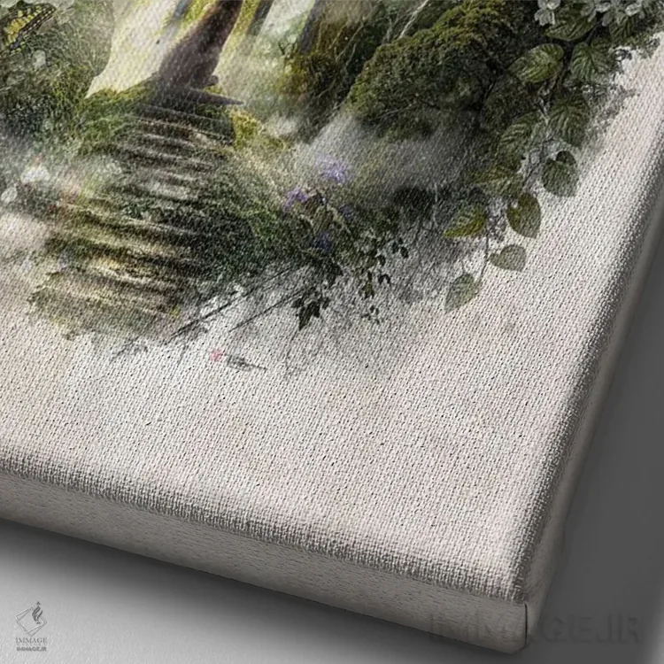 تابلو خوابهای گربه برای رفتن اثر برت بیگرز - نمای نزدیک بافت بوم