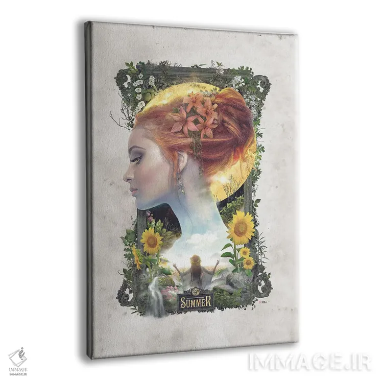 تابلو تابستان اثر برت بیگرز - نمای پرسپکتیو محصول